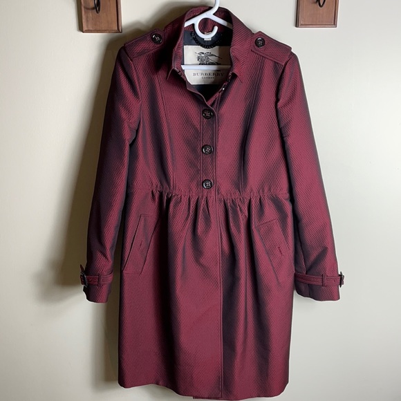 Burberry Marroon Trench Coat
